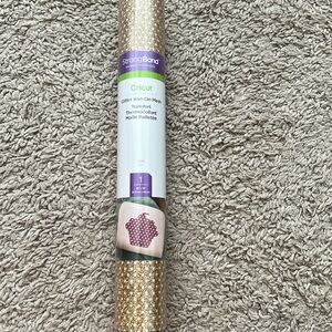 New roll of glitter iron on mesh in gold